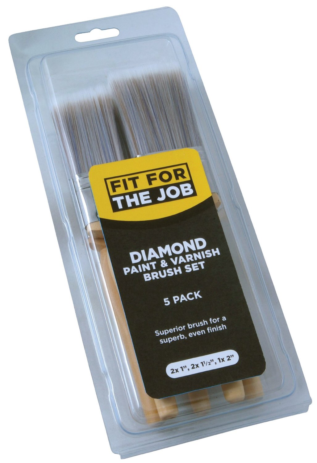 5PK Diamond Brush Set